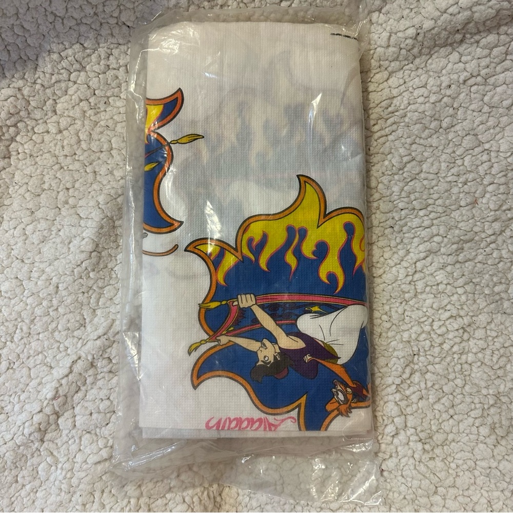 vintage disney aladdin paper tablecloth